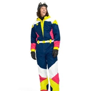 Tipsy Elves Grand Finale Snowsuit Red White & Blue Men's sizes M-XXL NWT $329